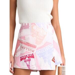 NEW PROSPERINA peyton mini skort in passport pink